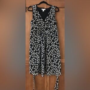 Motherhood Maternity Sleeveless Dress Butterflies Size Large